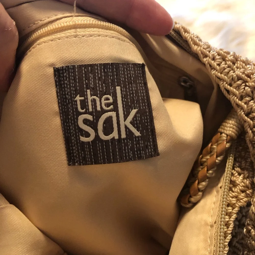 The Sak cream beige crochet crossbody handbag - Picture 6 of 14